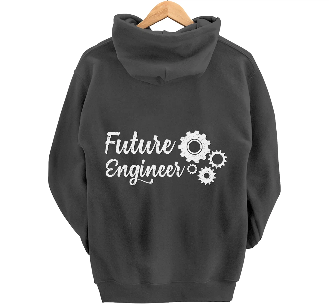 Future Engineer with Gears Student Pullover Hoodie