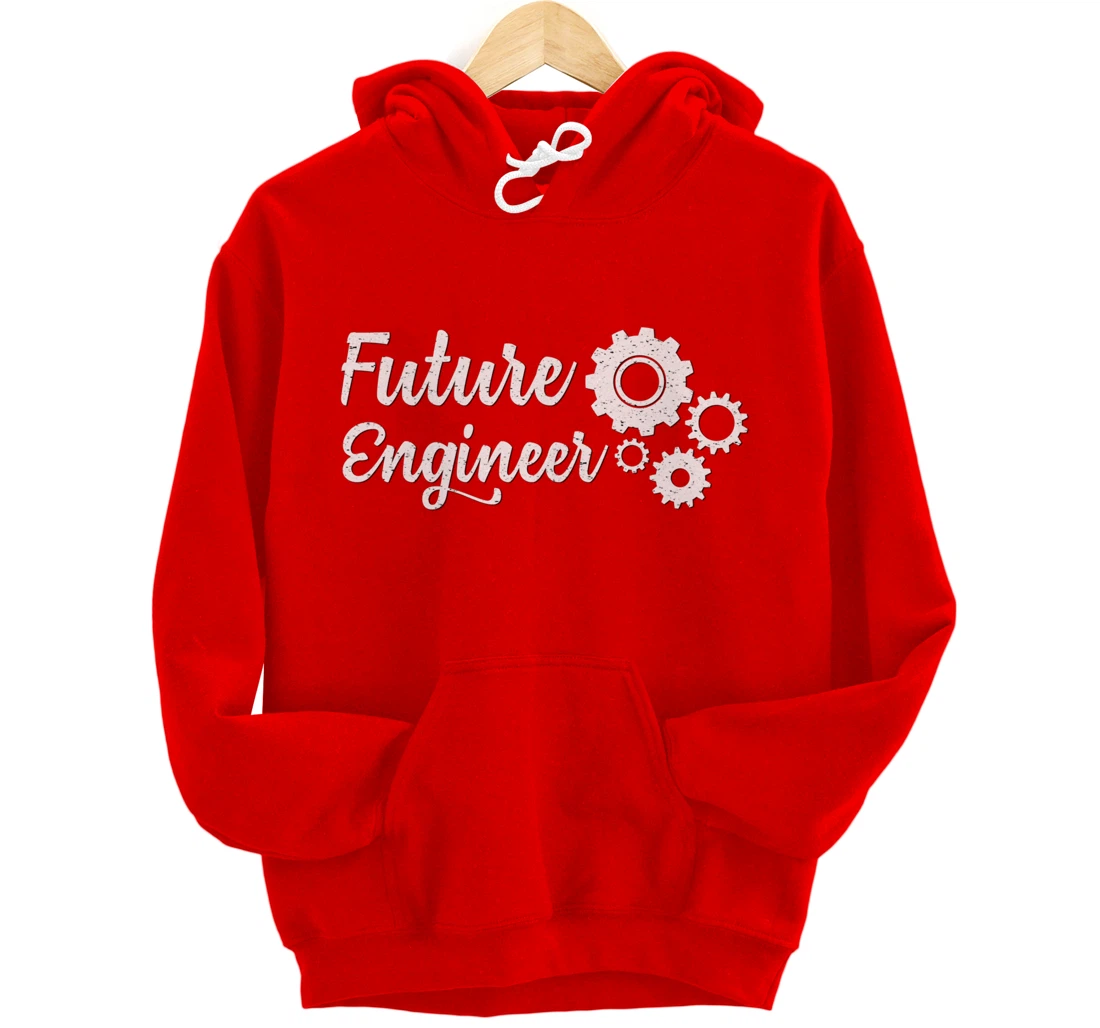 Future Engineer with Gears Student Pullover Hoodie