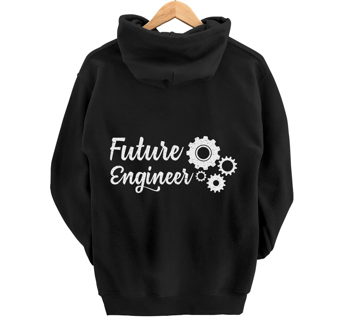 Future Engineer with Gears Student Pullover Hoodie