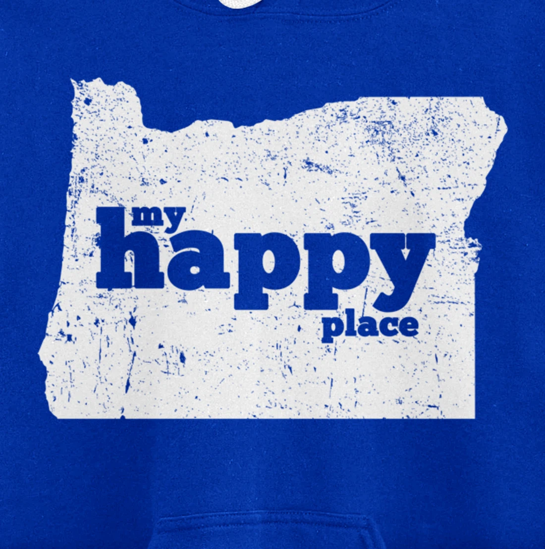 Retro Vintage Oregon Happy Place gift Pullover Hoodie