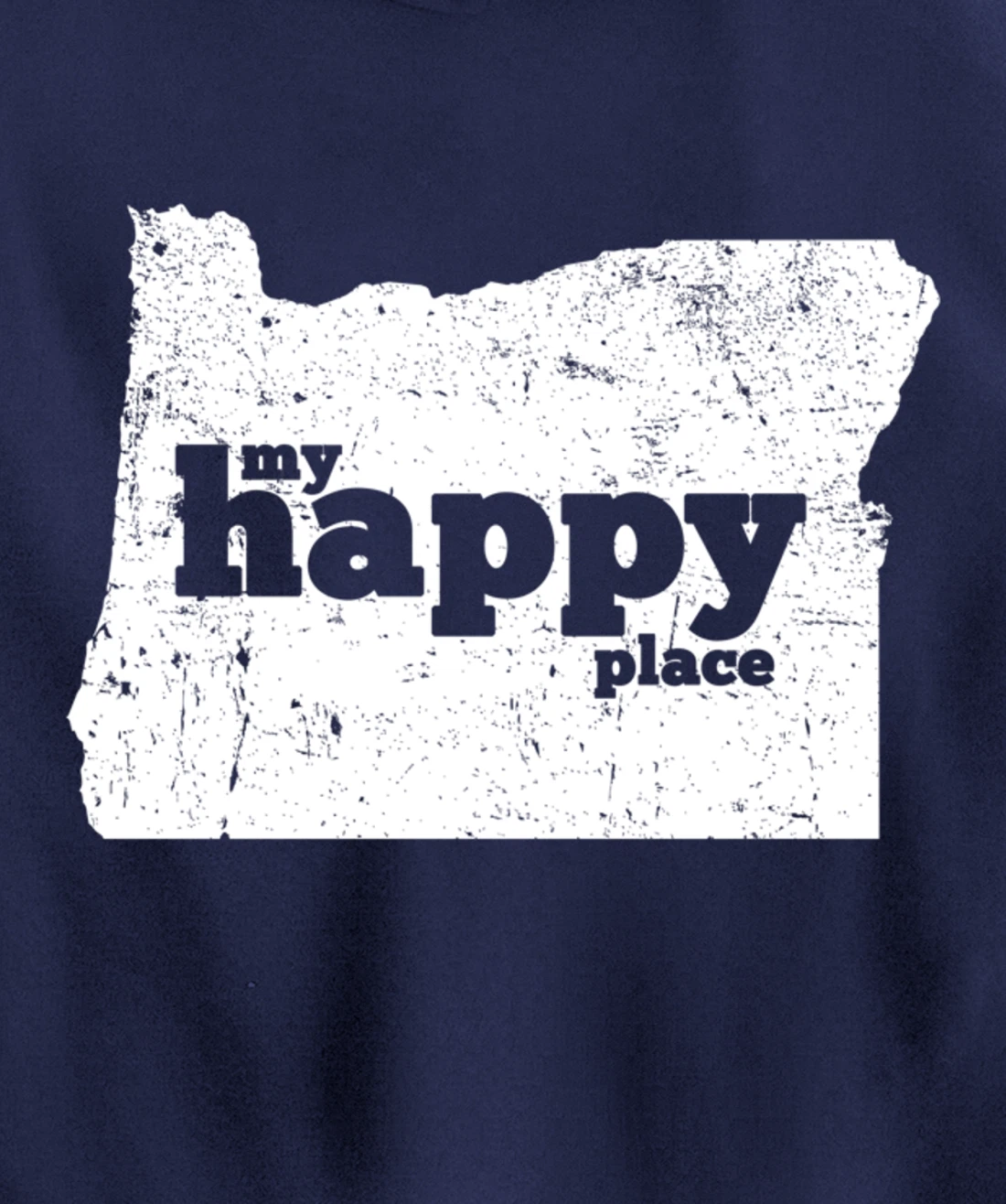 Retro Vintage Oregon Happy Place gift Pullover Hoodie