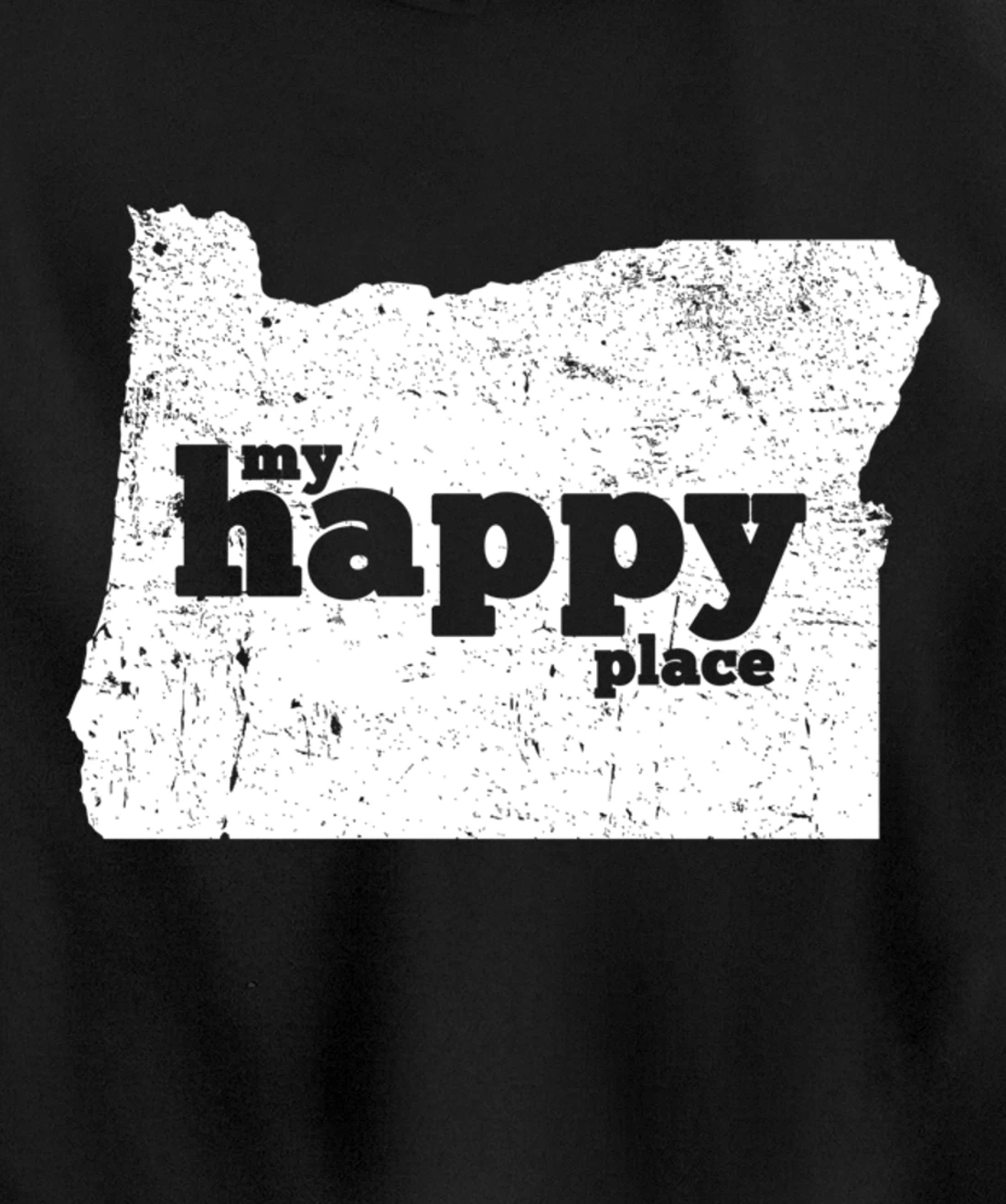 Retro Vintage Oregon Happy Place gift Pullover Hoodie