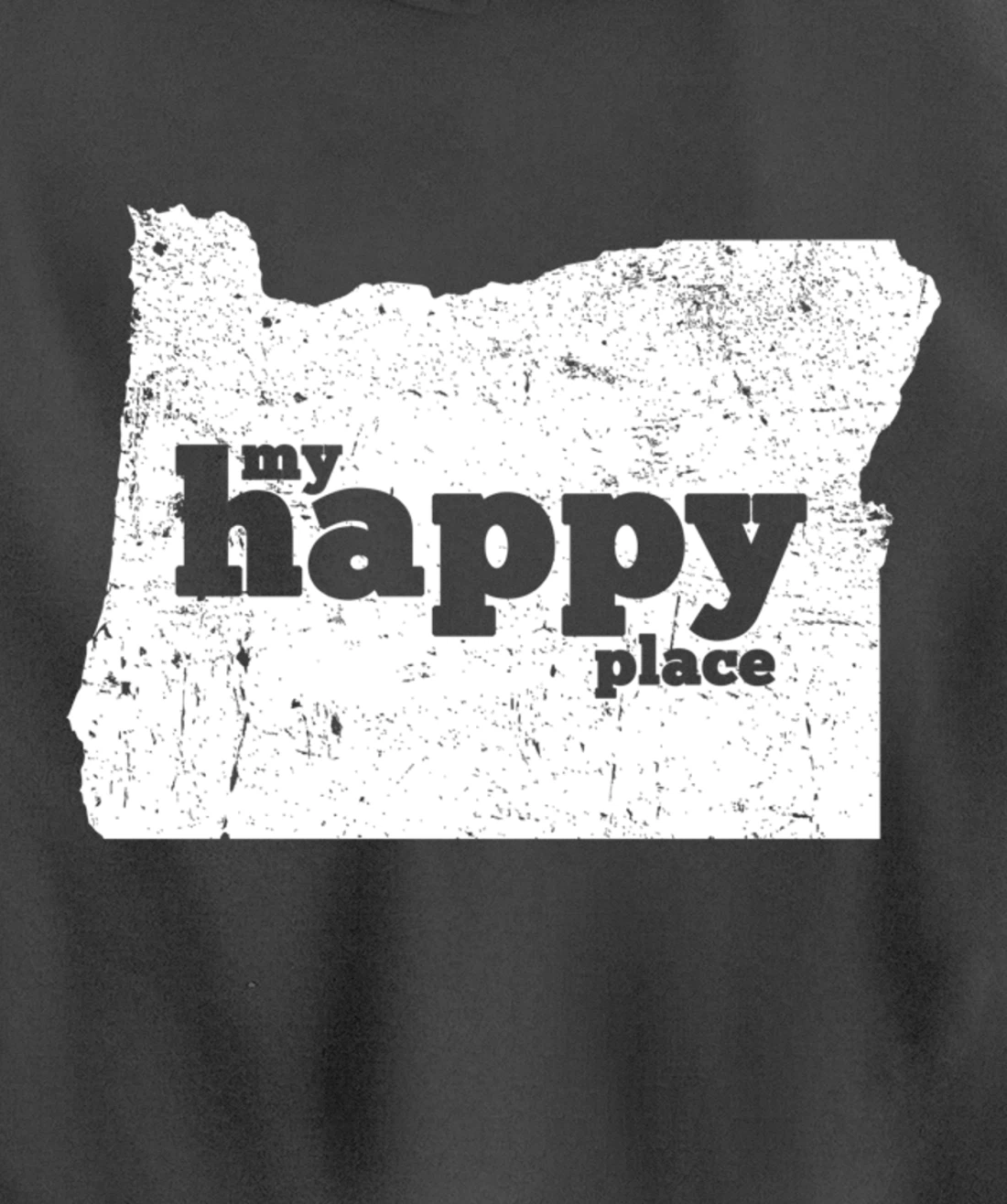 Retro Vintage Oregon Happy Place gift Pullover Hoodie