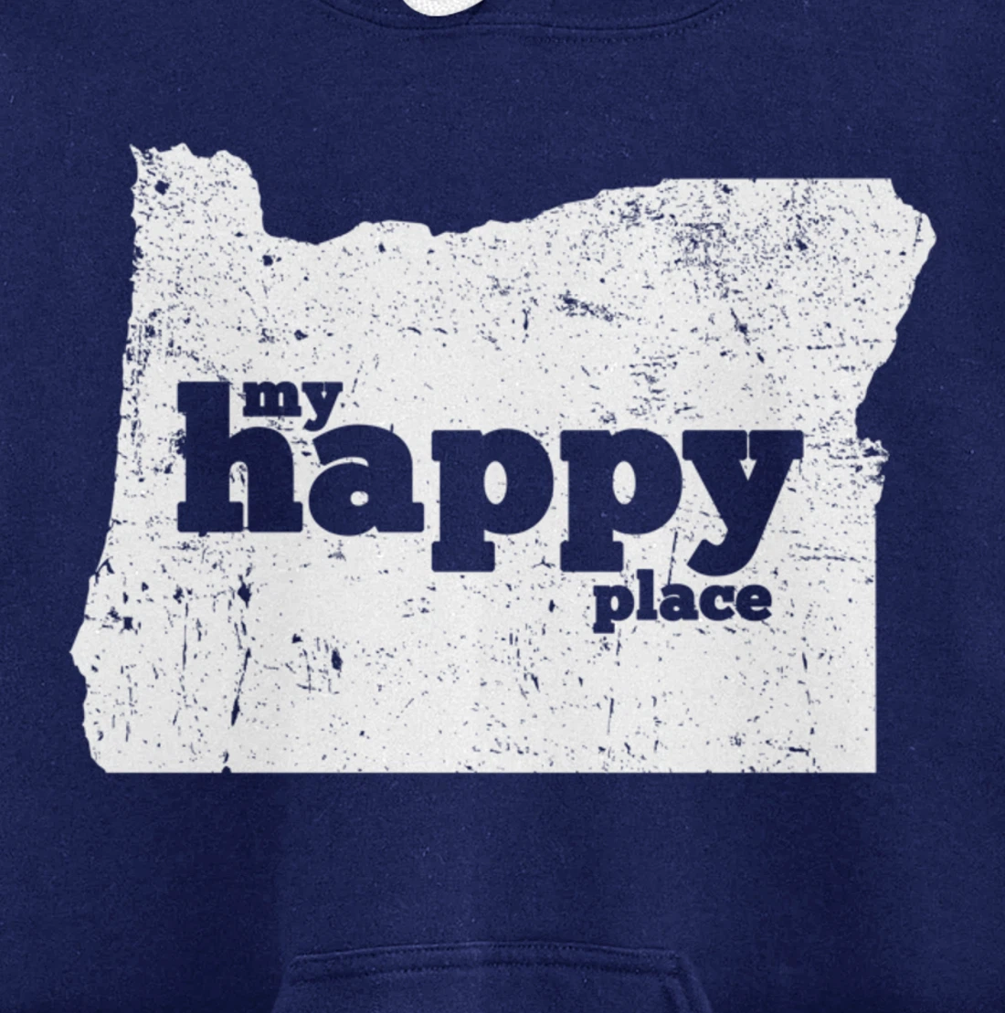 Retro Vintage Oregon Happy Place gift Pullover Hoodie