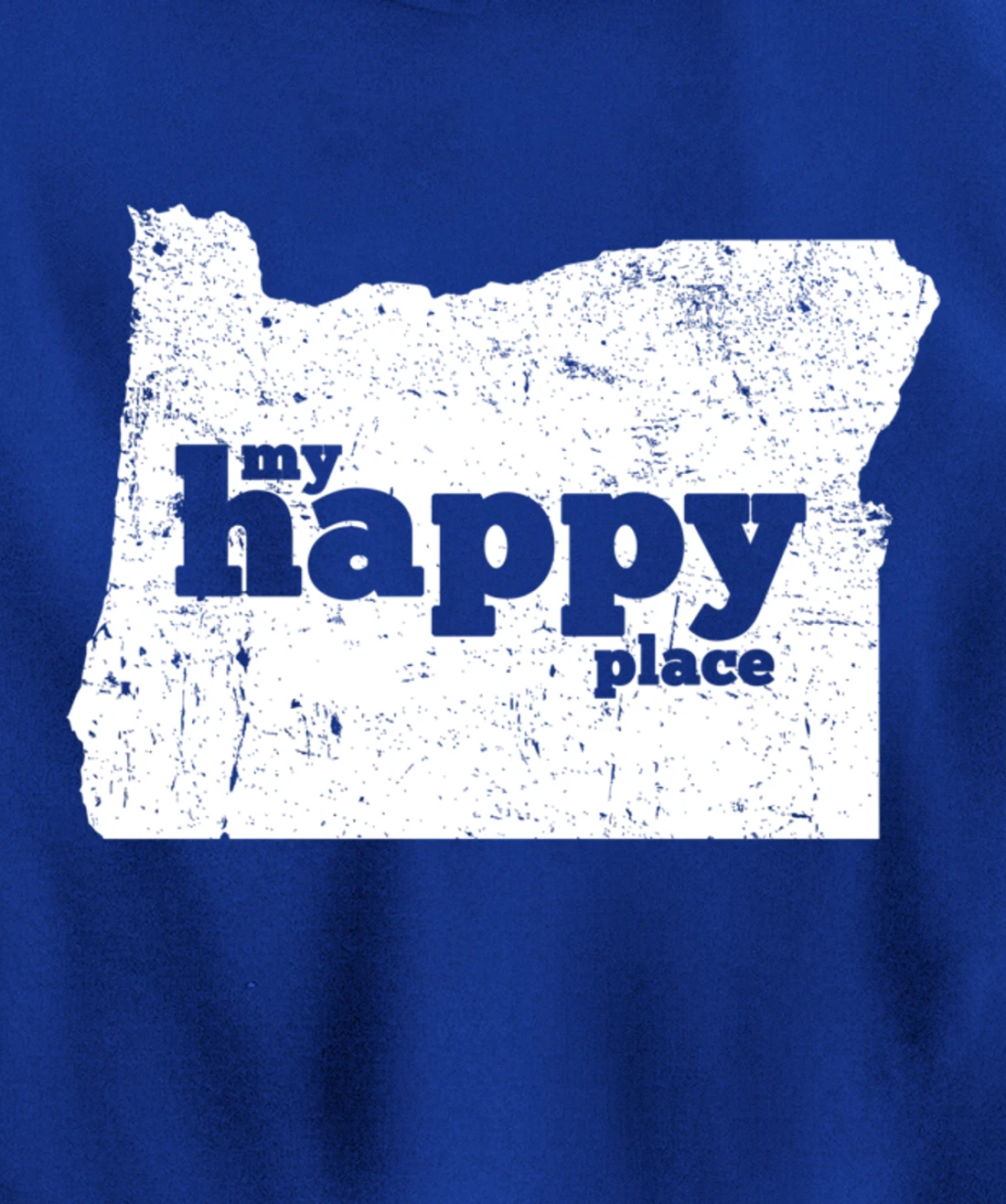 Retro Vintage Oregon Happy Place gift Pullover Hoodie