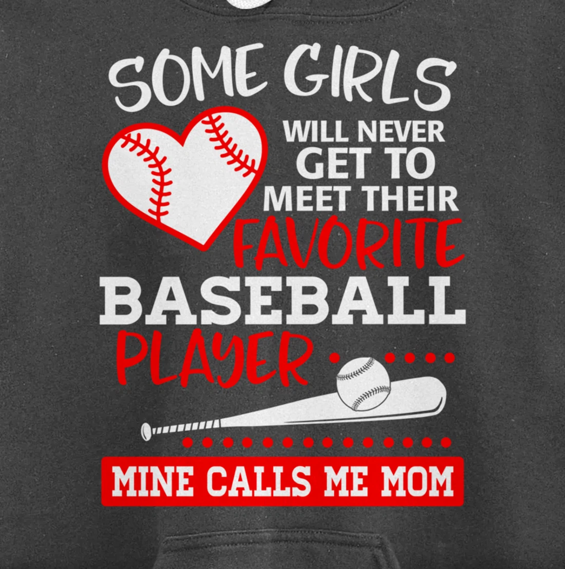 My Favorite Baseball Player Calls Me Mom Mother Gift Pullover Hoodie
