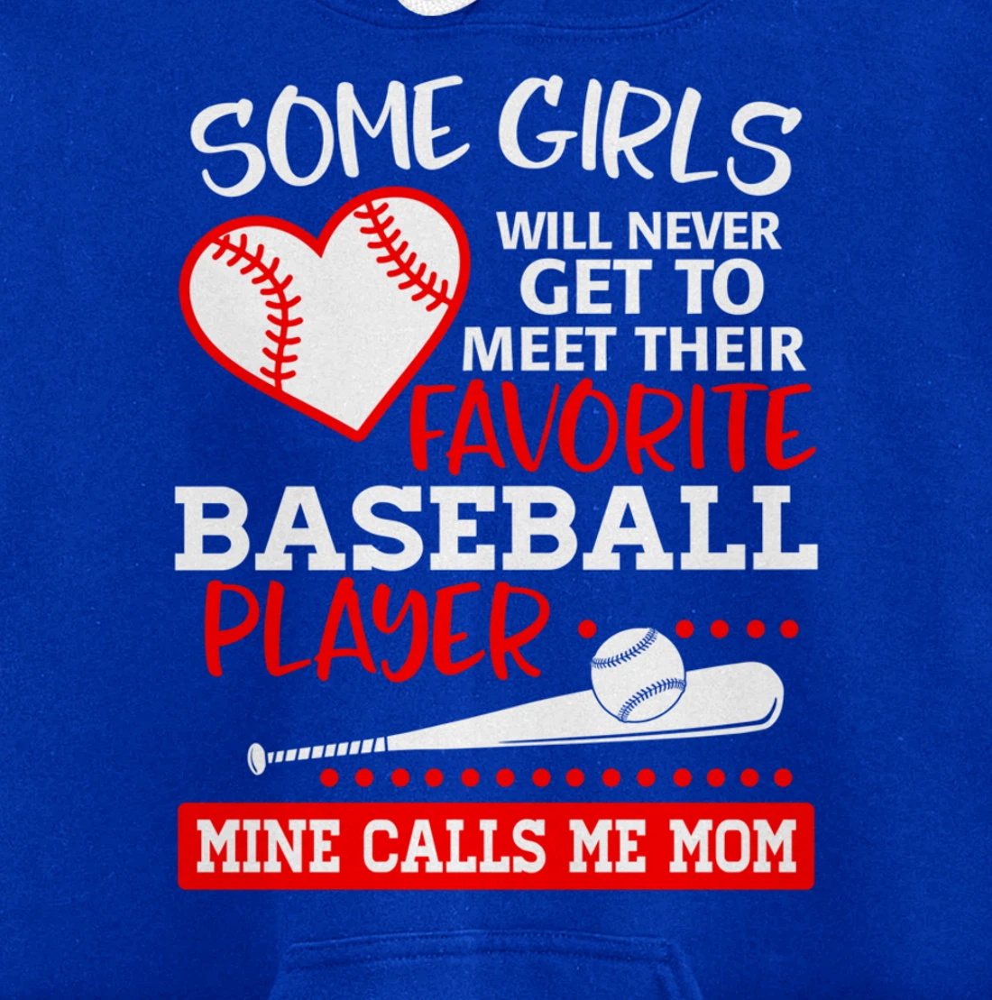 My Favorite Baseball Player Calls Me Mom Mother Gift Pullover Hoodie