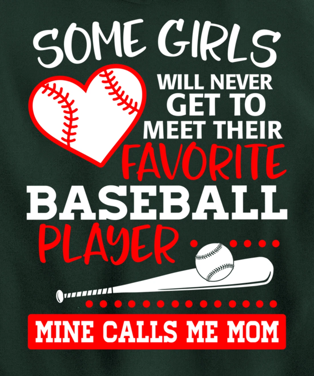My Favorite Baseball Player Calls Me Mom Mother Gift Pullover Hoodie