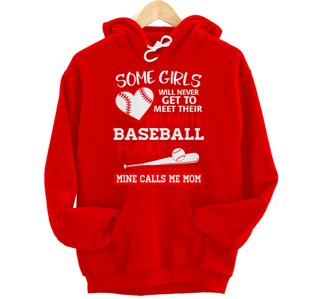 My Favorite Baseball Player Calls Me Mom Mother Gift Pullover Hoodie