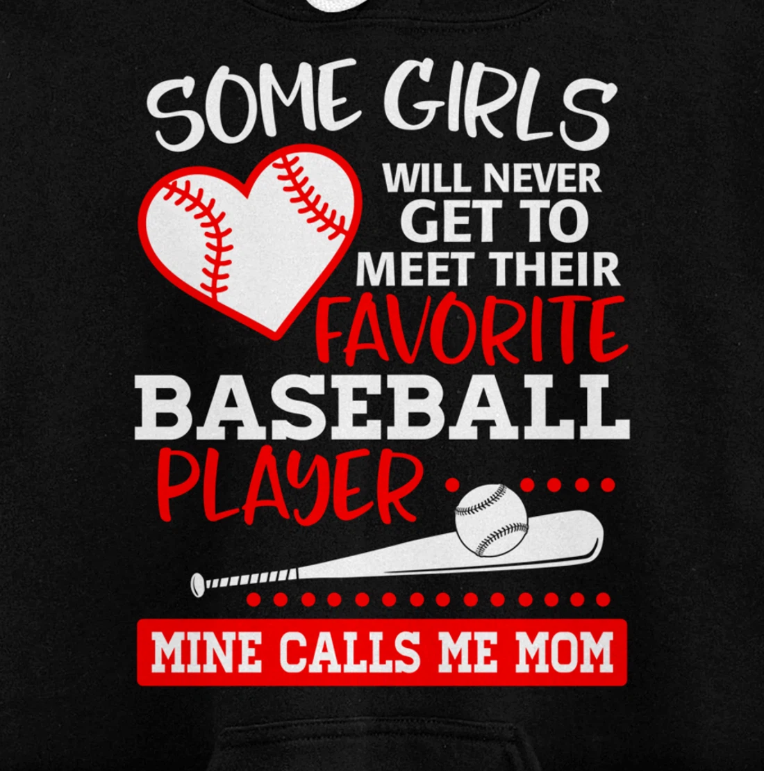 My Favorite Baseball Player Calls Me Mom Mother Gift Pullover Hoodie