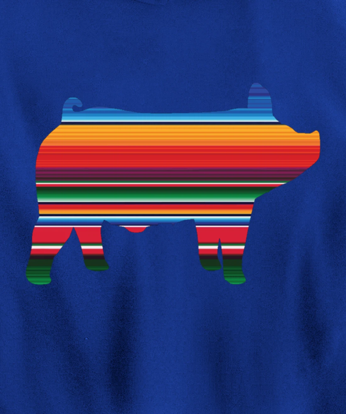 Show Swine Serape Pig For Girls Who Show Livestock Gift Pullover Hoodie