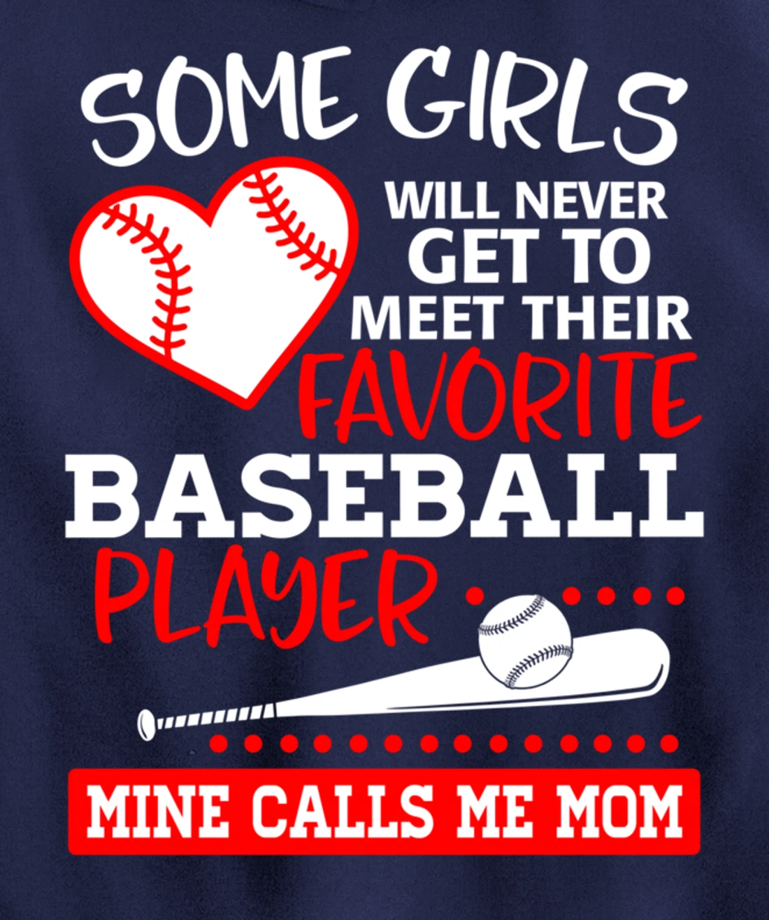My Favorite Baseball Player Calls Me Mom Mother Gift Pullover Hoodie