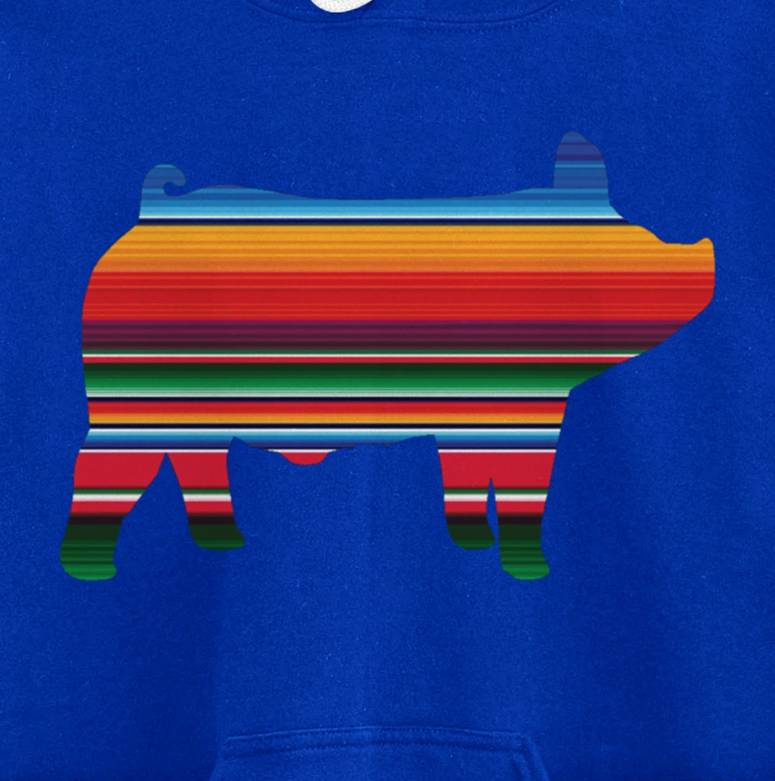 Show Swine Serape Pig For Girls Who Show Livestock Gift Pullover Hoodie