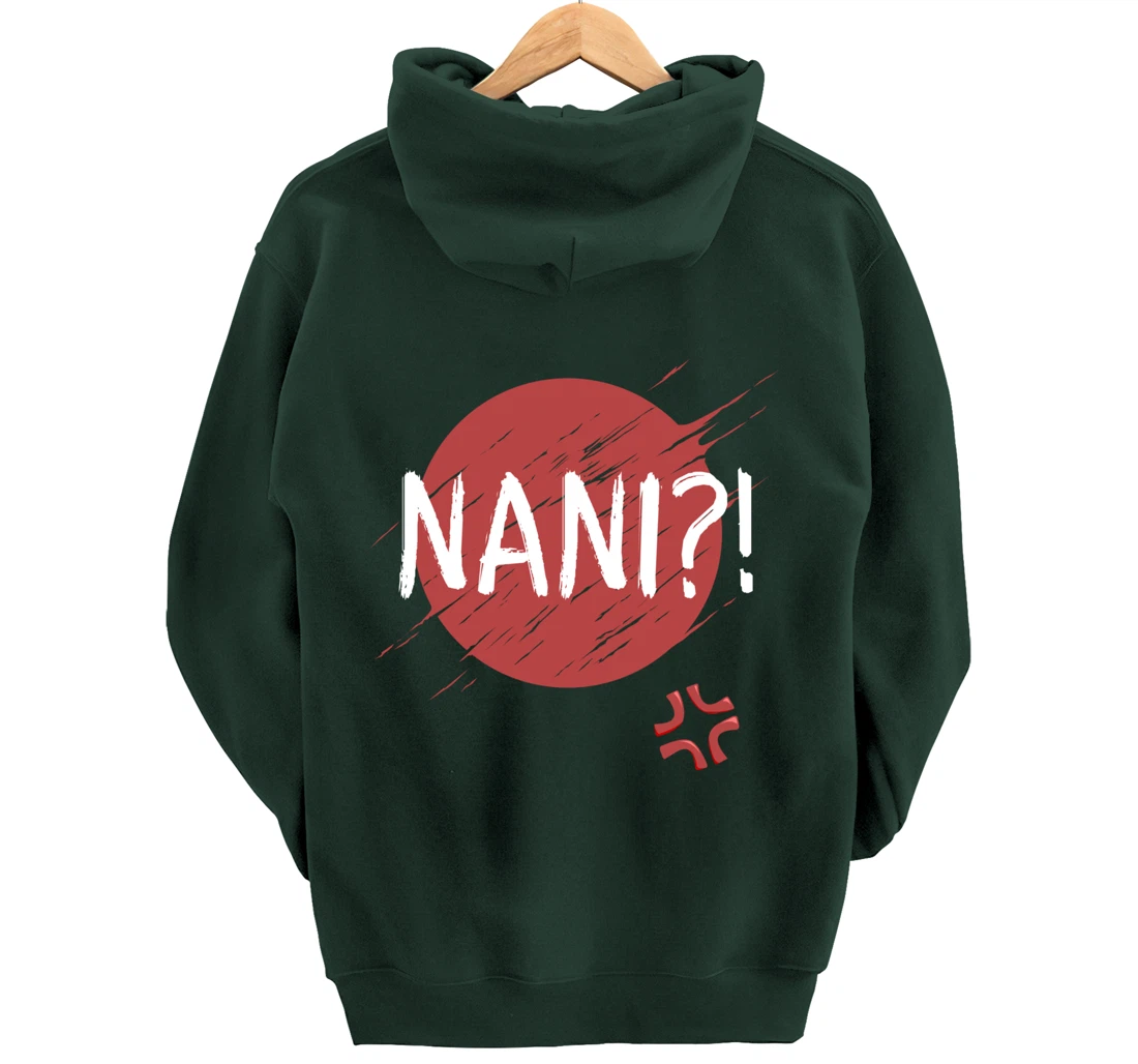 Nani! What? Funny Japanese Anime Pullover Hoodie