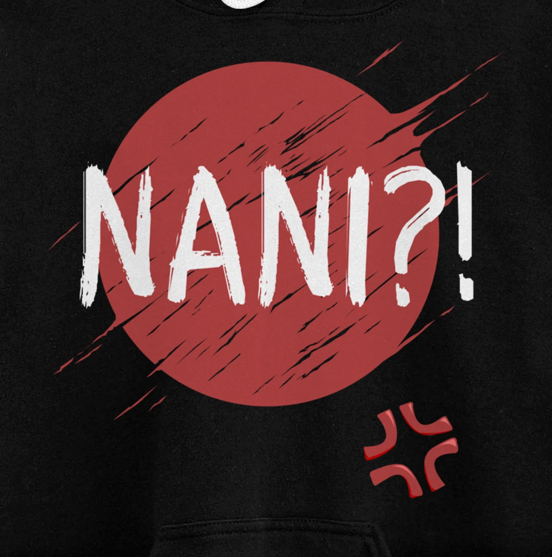 Nani! What? Funny Japanese Anime Pullover Hoodie
