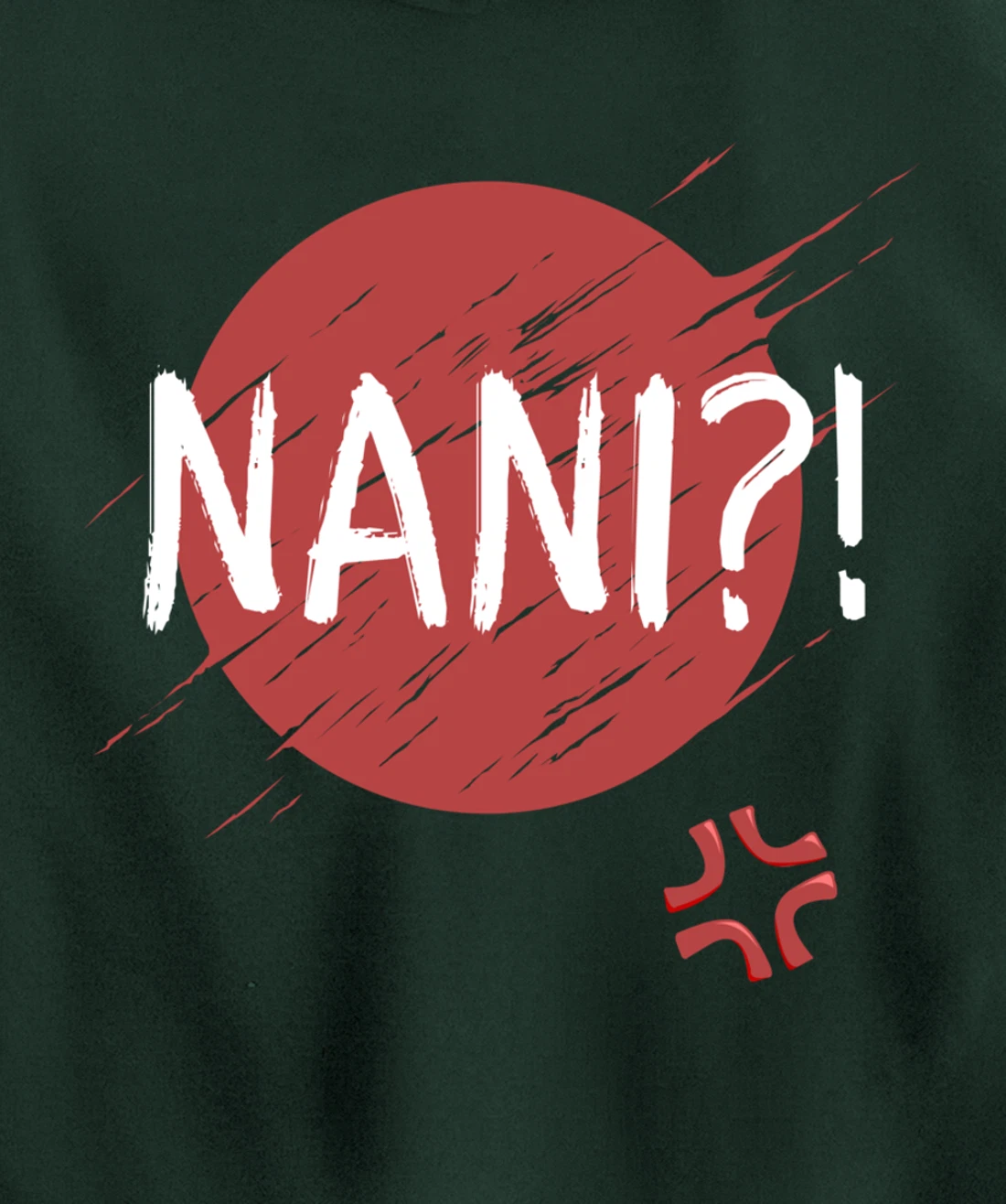 Nani! What? Funny Japanese Anime Pullover Hoodie