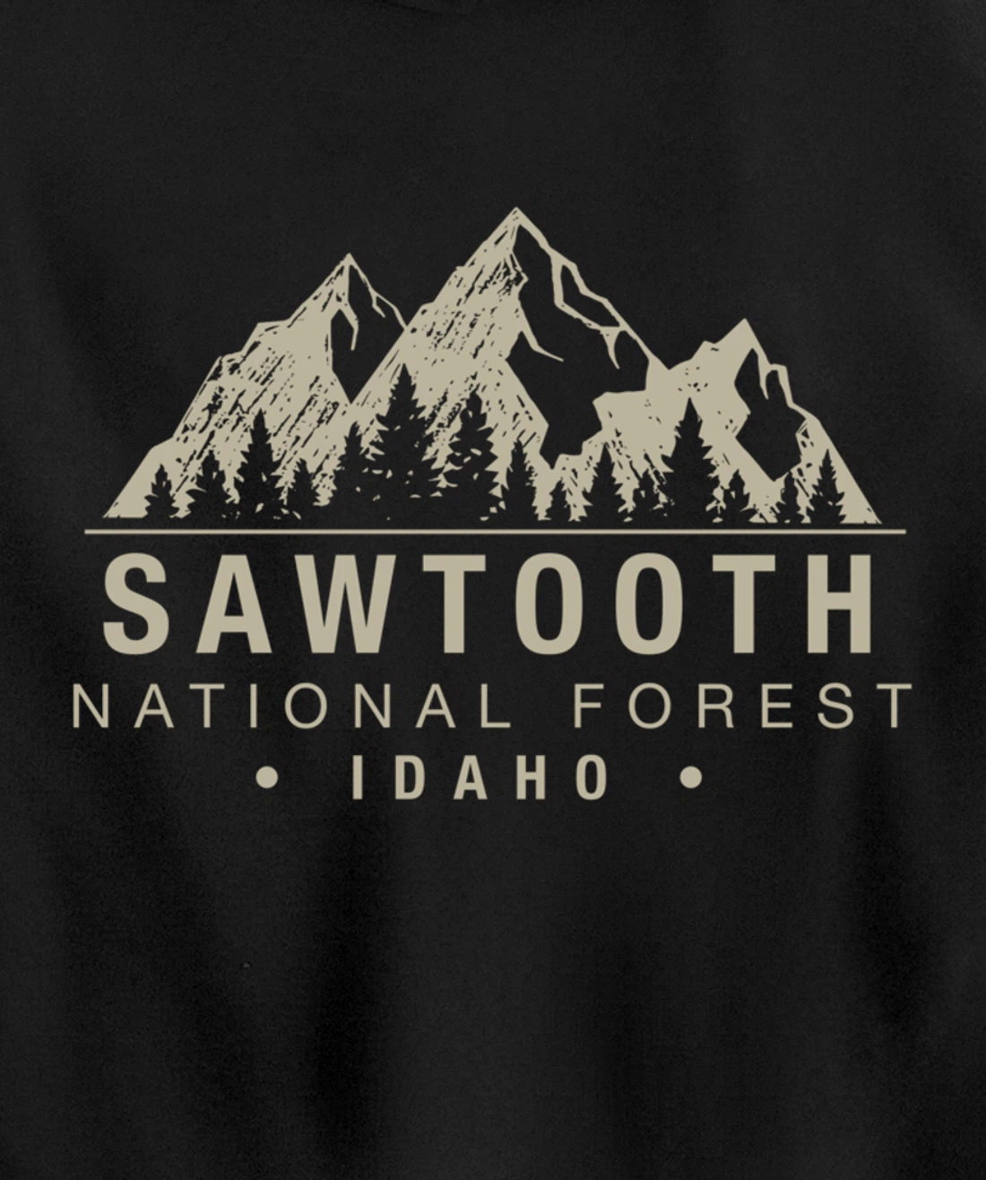 Sawtooth National Forest Idaho Pullover Hoodie