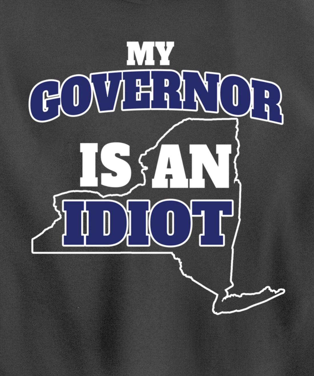My Governor is An Idiot NY Cuomo Not My Governor Pullover Hoodie