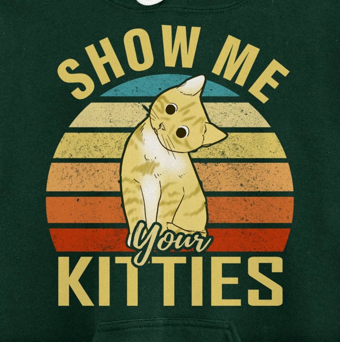 Show Me Your Kitties Funny Cat Lovers Gift Pullover Hoodie