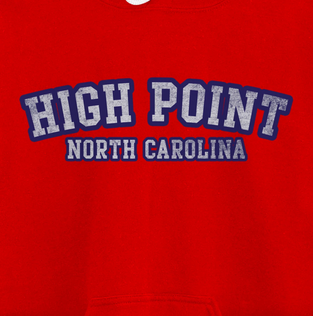 High Point North Carolina Athletic Text Sport Style Pullover Hoodie