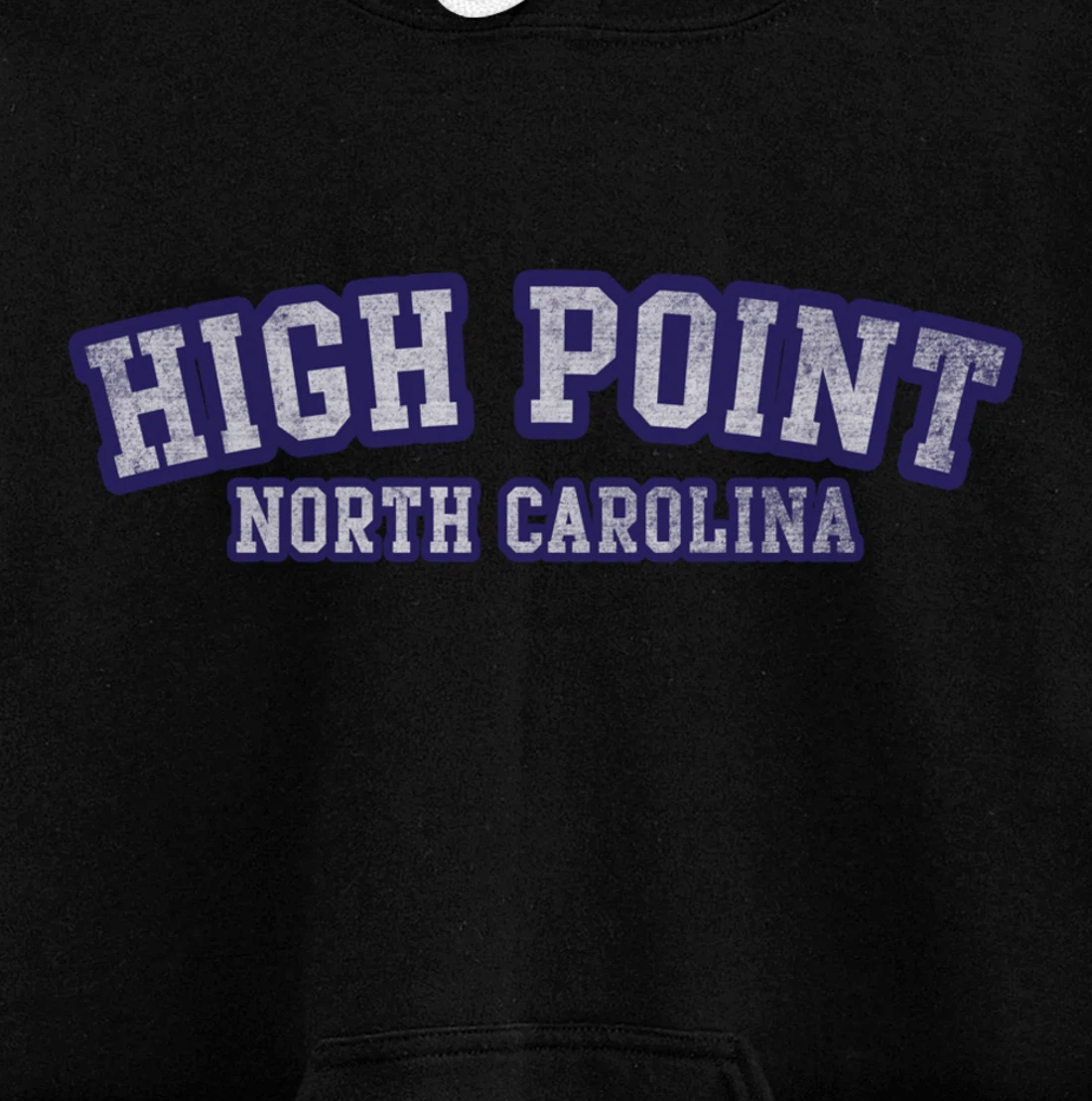 High Point North Carolina Athletic Text Sport Style Pullover Hoodie