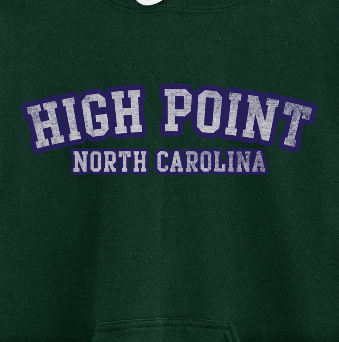 High Point North Carolina Athletic Text Sport Style Pullover Hoodie
