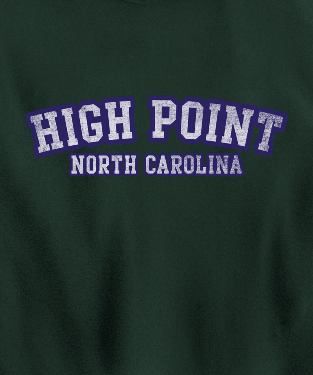 High Point North Carolina Athletic Text Sport Style Pullover Hoodie