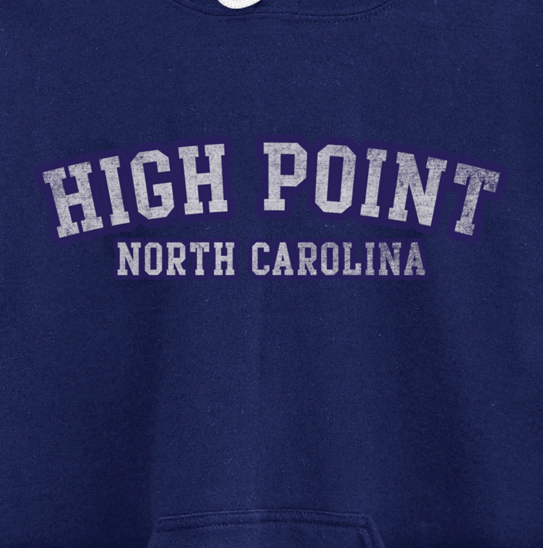 High Point North Carolina Athletic Text Sport Style Pullover Hoodie