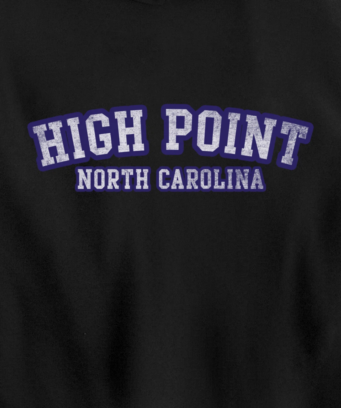 High Point North Carolina Athletic Text Sport Style Pullover Hoodie