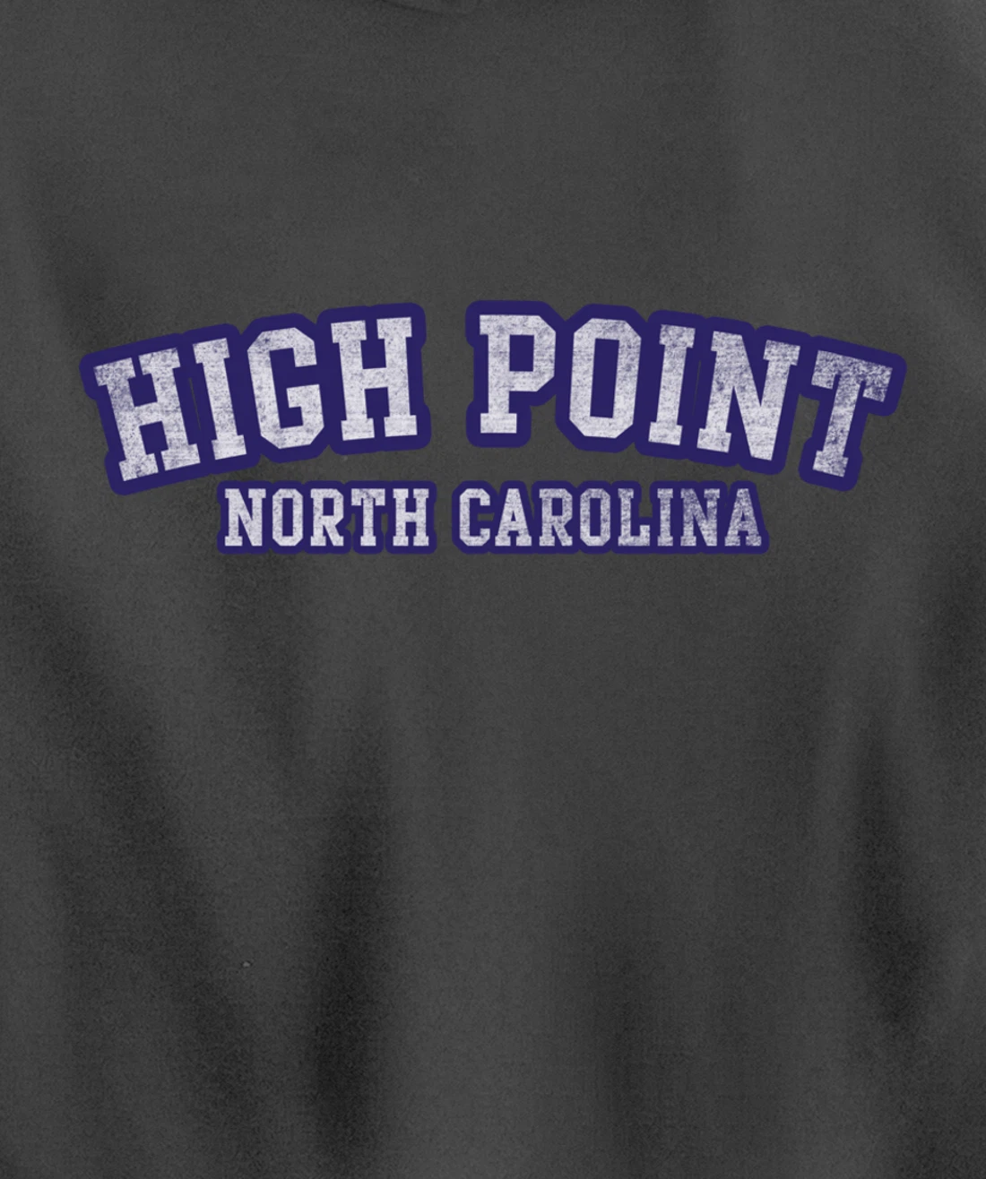 High Point North Carolina Athletic Text Sport Style Pullover Hoodie