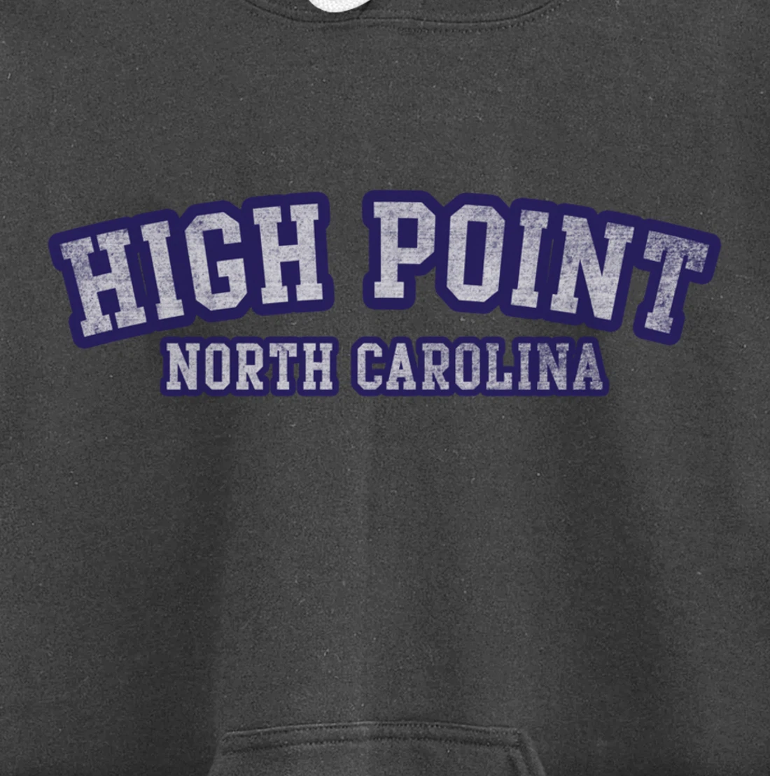 High Point North Carolina Athletic Text Sport Style Pullover Hoodie