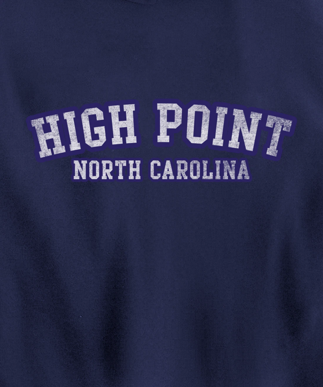 High Point North Carolina Athletic Text Sport Style Pullover Hoodie