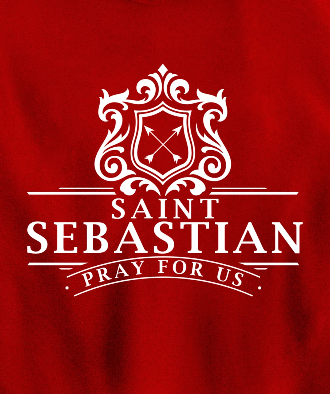St Sebastian Patron Saint of Soldiers Sports Athletes Archer Pullover Hoodie