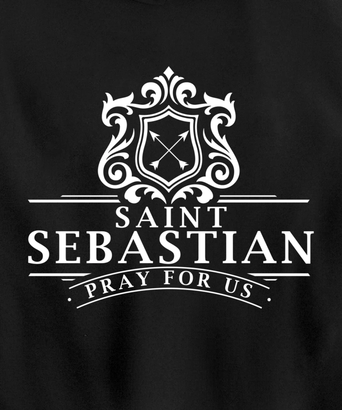 St Sebastian Patron Saint of Soldiers Sports Athletes Archer Pullover Hoodie
