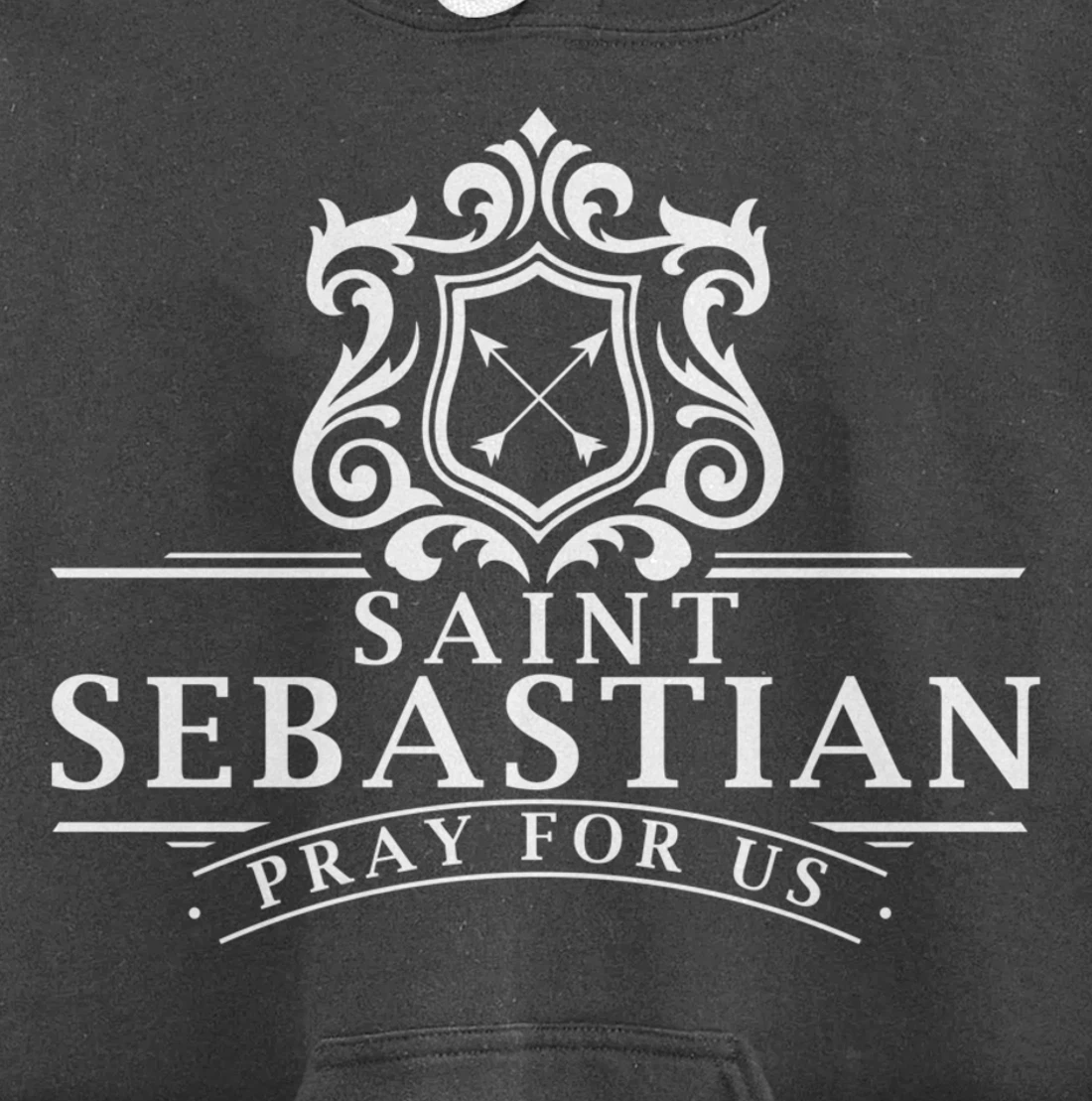 St Sebastian Patron Saint of Soldiers Sports Athletes Archer Pullover Hoodie