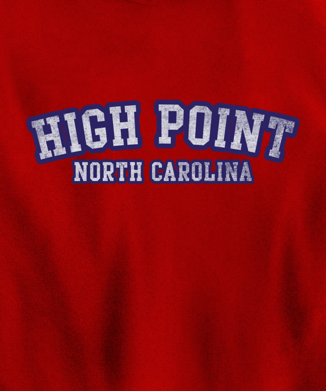 High Point North Carolina Athletic Text Sport Style Pullover Hoodie