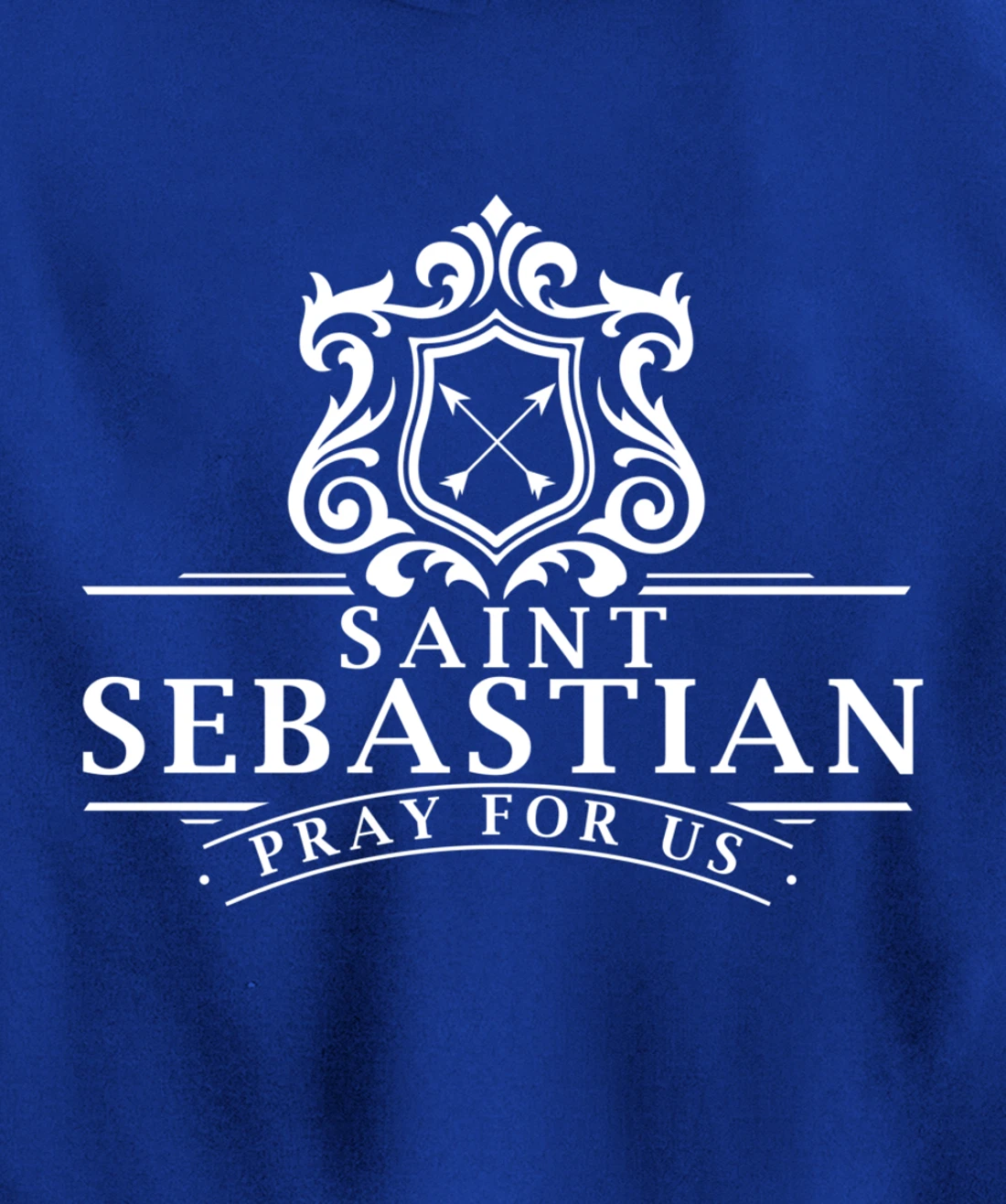St Sebastian Patron Saint of Soldiers Sports Athletes Archer Pullover Hoodie