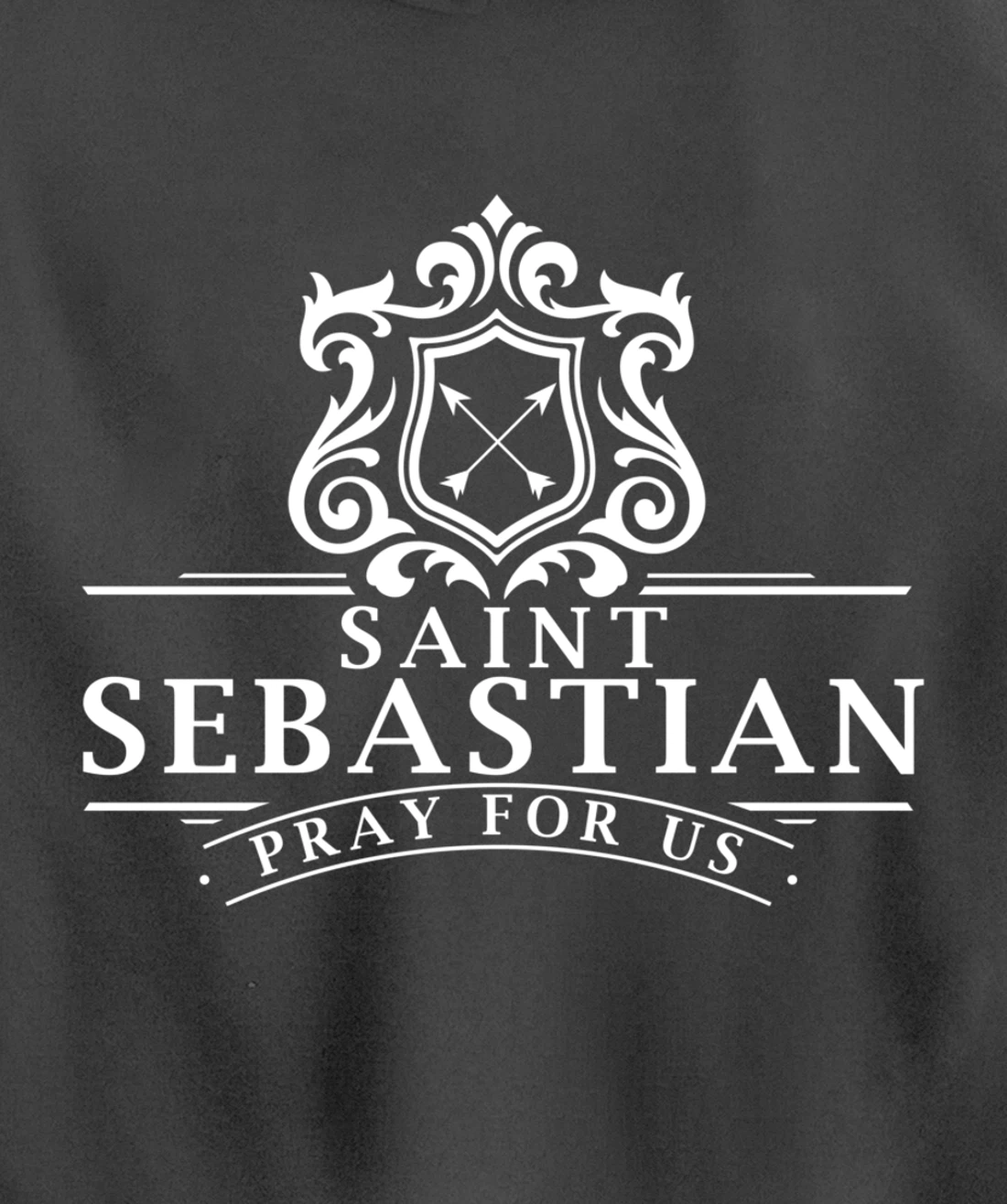 St Sebastian Patron Saint of Soldiers Sports Athletes Archer Pullover Hoodie
