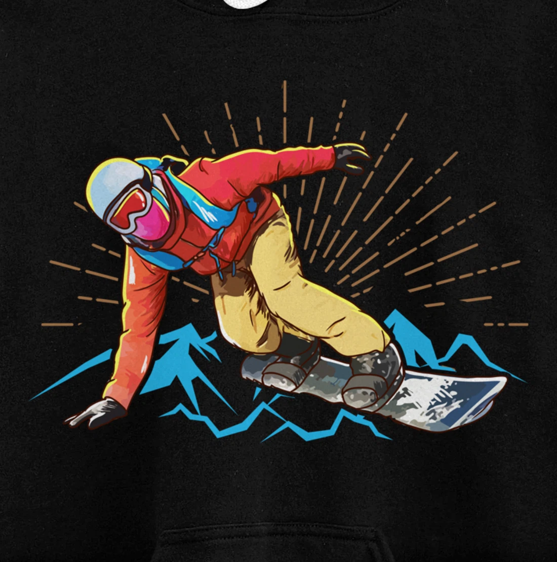 Snowboarding Pullover Hoodie