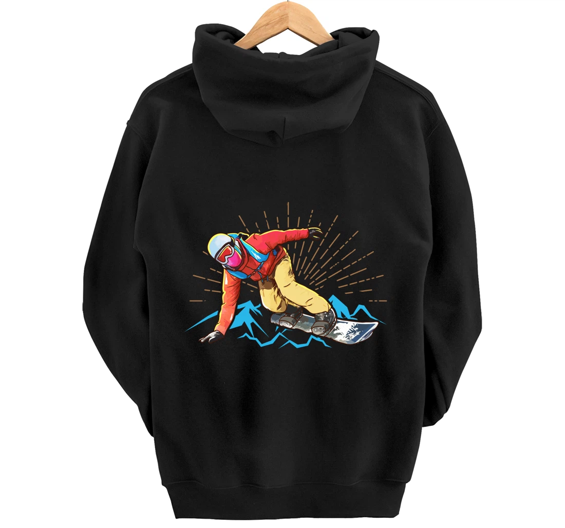 Snowboarding Pullover Hoodie
