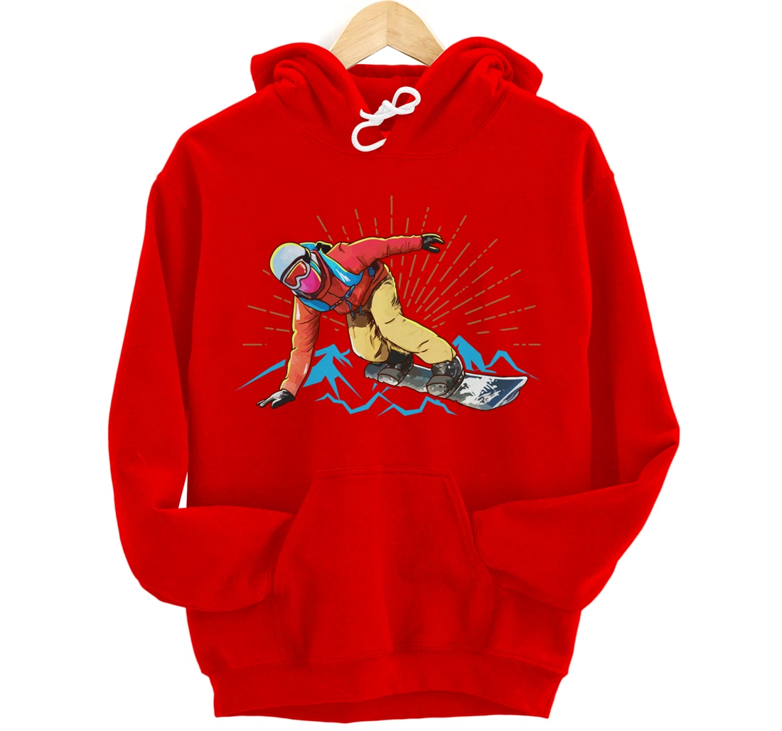 Snowboarding Pullover Hoodie