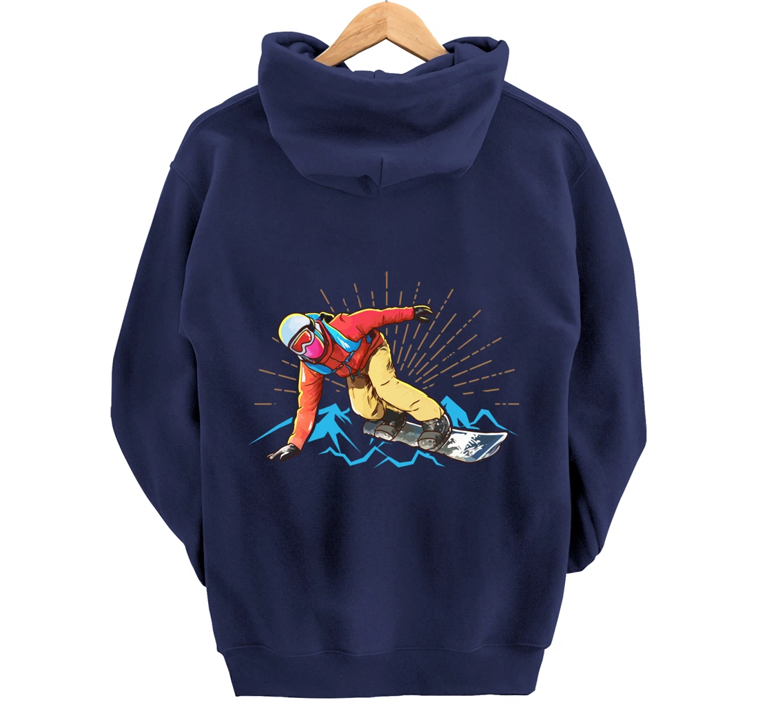 Snowboarding Pullover Hoodie