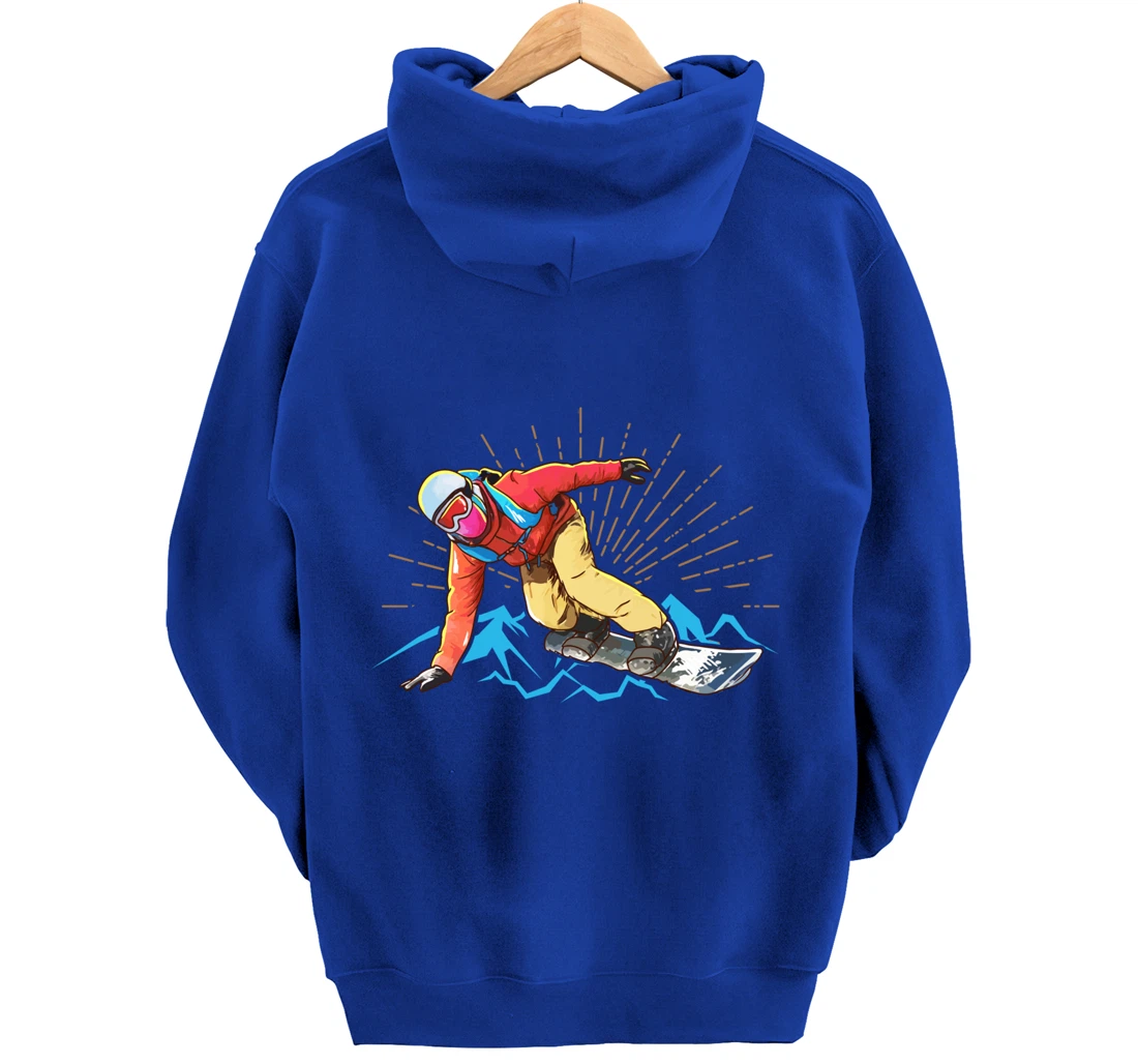 Snowboarding Pullover Hoodie