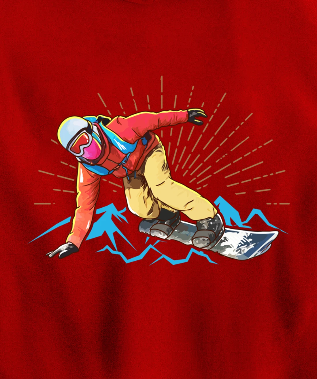 Snowboarding Pullover Hoodie