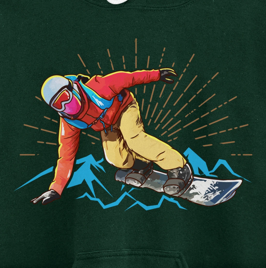 Snowboarding Pullover Hoodie