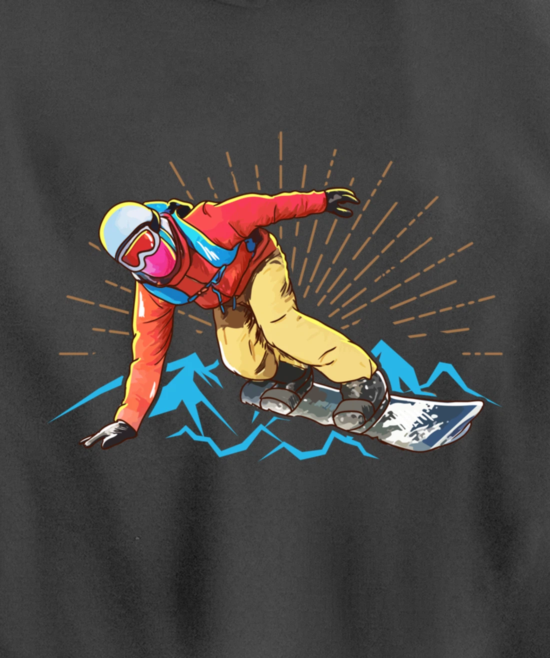 Snowboarding Pullover Hoodie