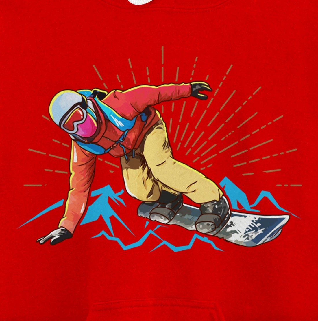 Snowboarding Pullover Hoodie