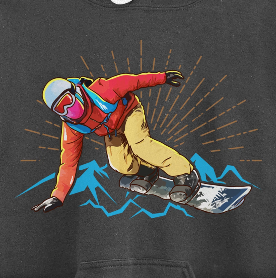 Snowboarding Pullover Hoodie