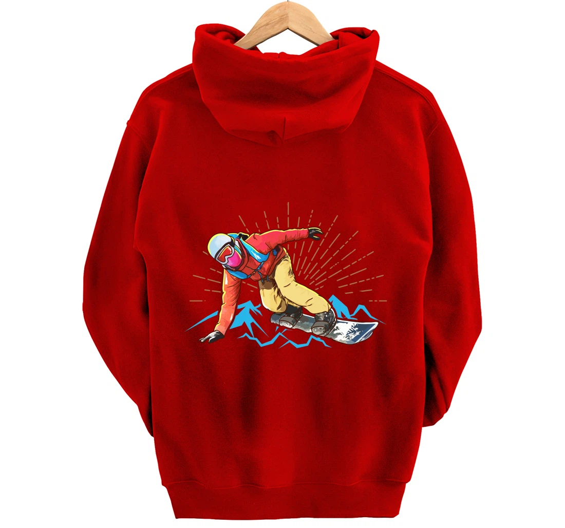 Snowboarding Pullover Hoodie