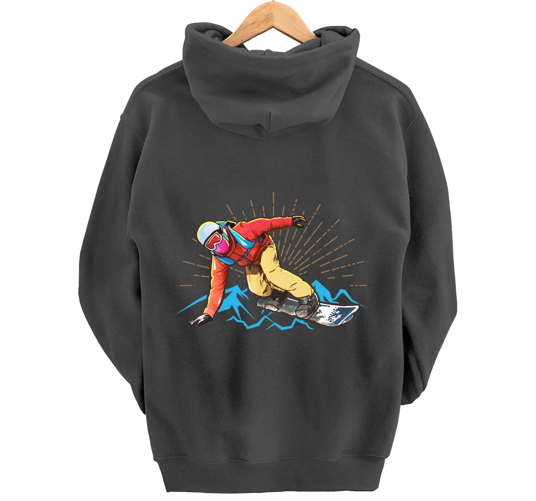 Snowboarding Pullover Hoodie